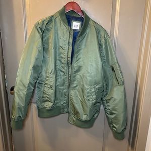 Gap Men’s Medium Green Bomber Jacket